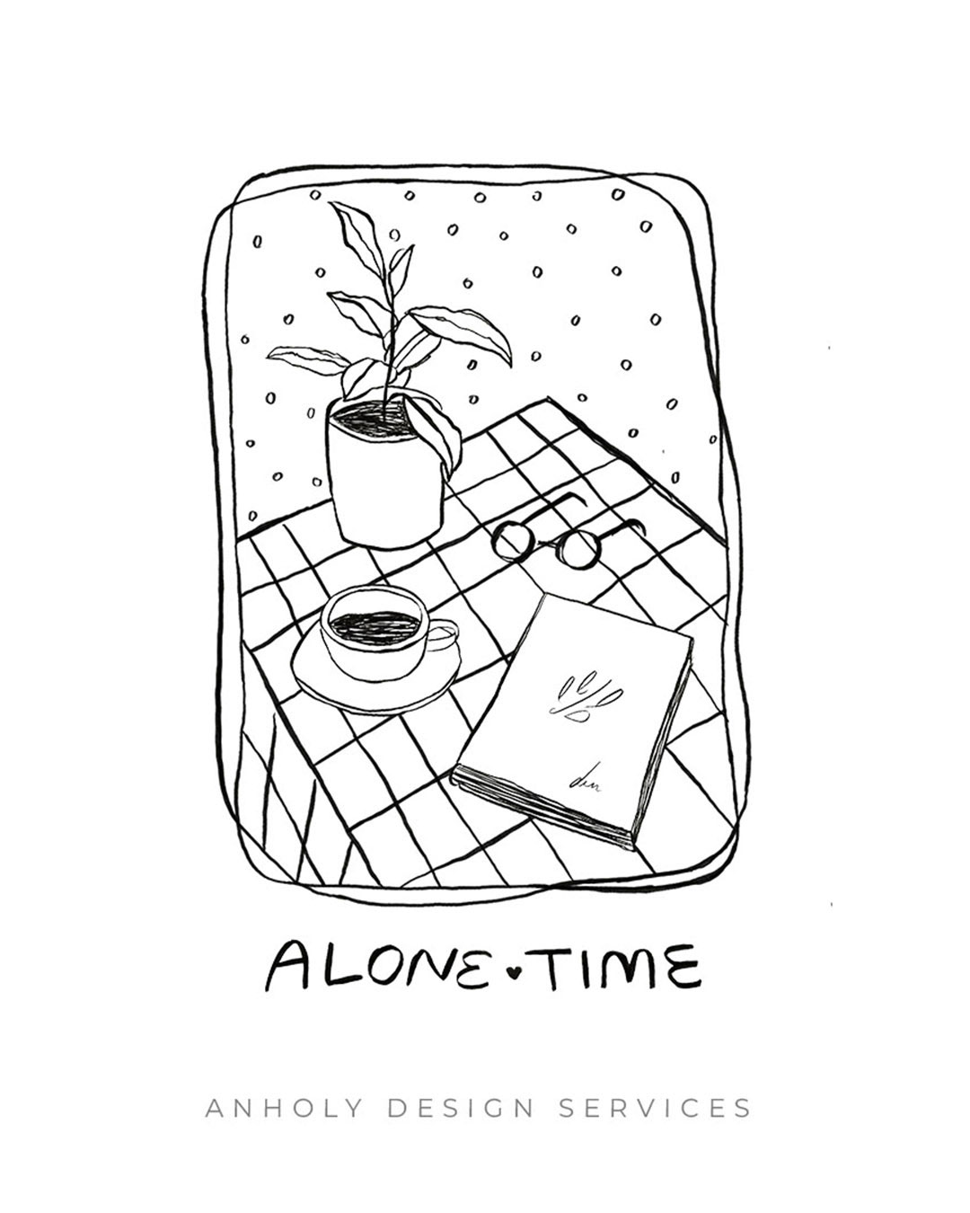 self-love-line-art-stampa